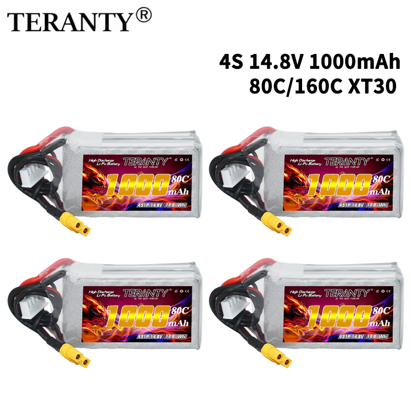 Drone Lipo Battery - TERANTY 4S 1000mAh 14.8V 80C/160C 리포