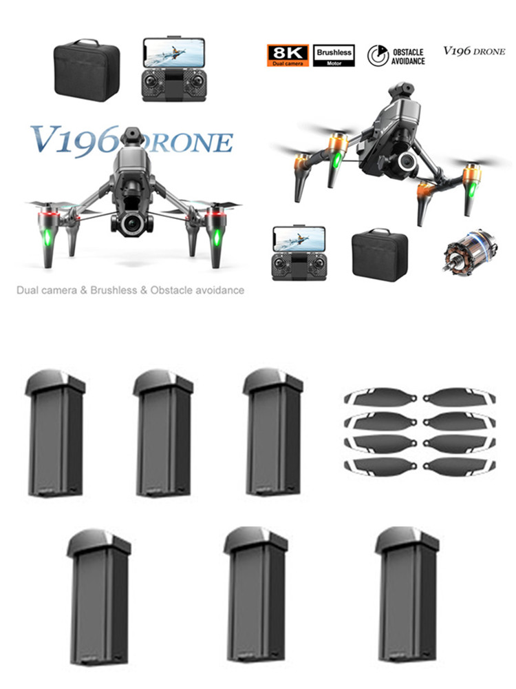 Drone V196 Rc - V196 브러시리스 RC 드론 3.7V 1800Mah