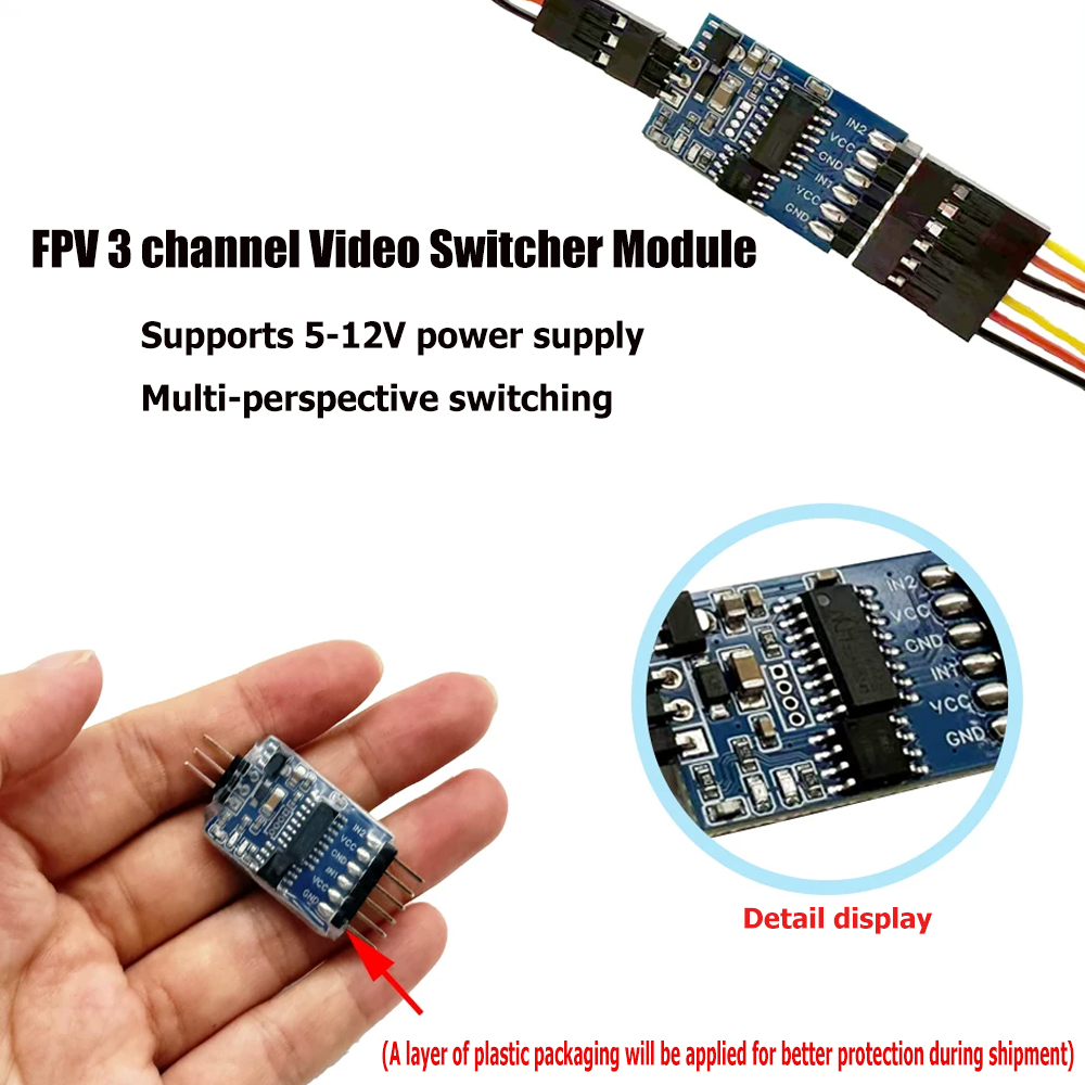 5.8G 3 채널 비디오 스위처 모듈 FPV 드론 UA - Drone Switch Rc 리뷰 및 가격