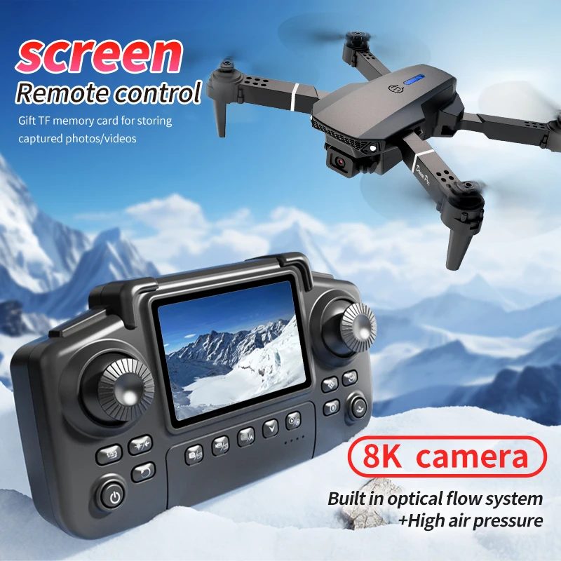전문 E88 프로 드론 스크린 8K HD 카메라 WiF - Drone Rc App 리뷰 및 가격