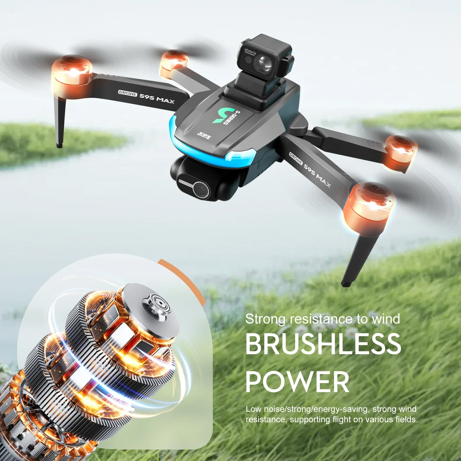 새로운 S9S MAX 미니 드론 4K 2축 PTZ HD - Drone Rc App 리뷰 및 가격