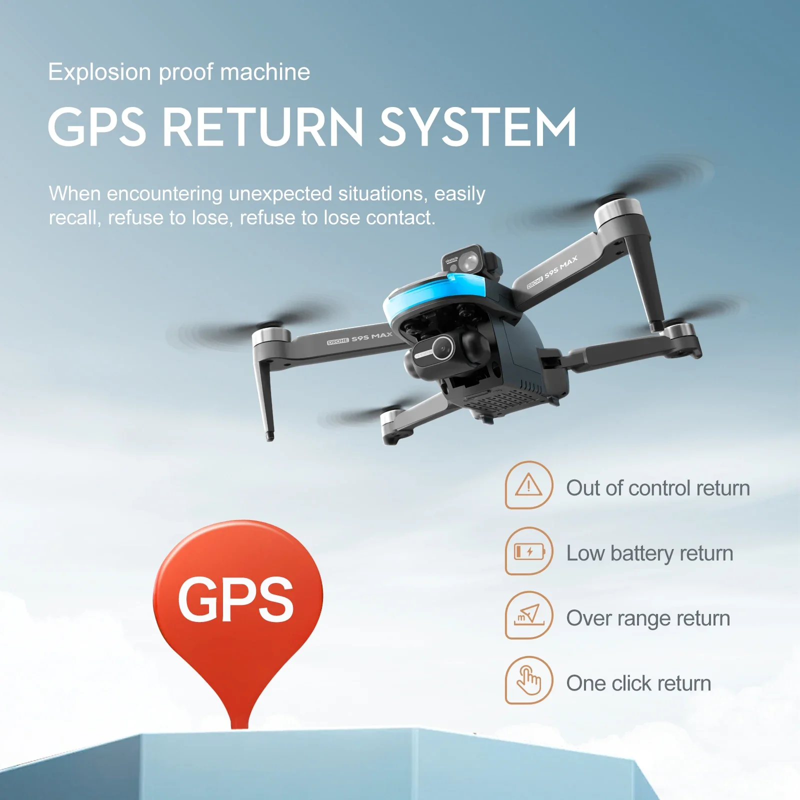 새로운 S9S MAX 미니 드론 4K 2축 PTZ HD - Drone Rc App 리뷰 및 가격