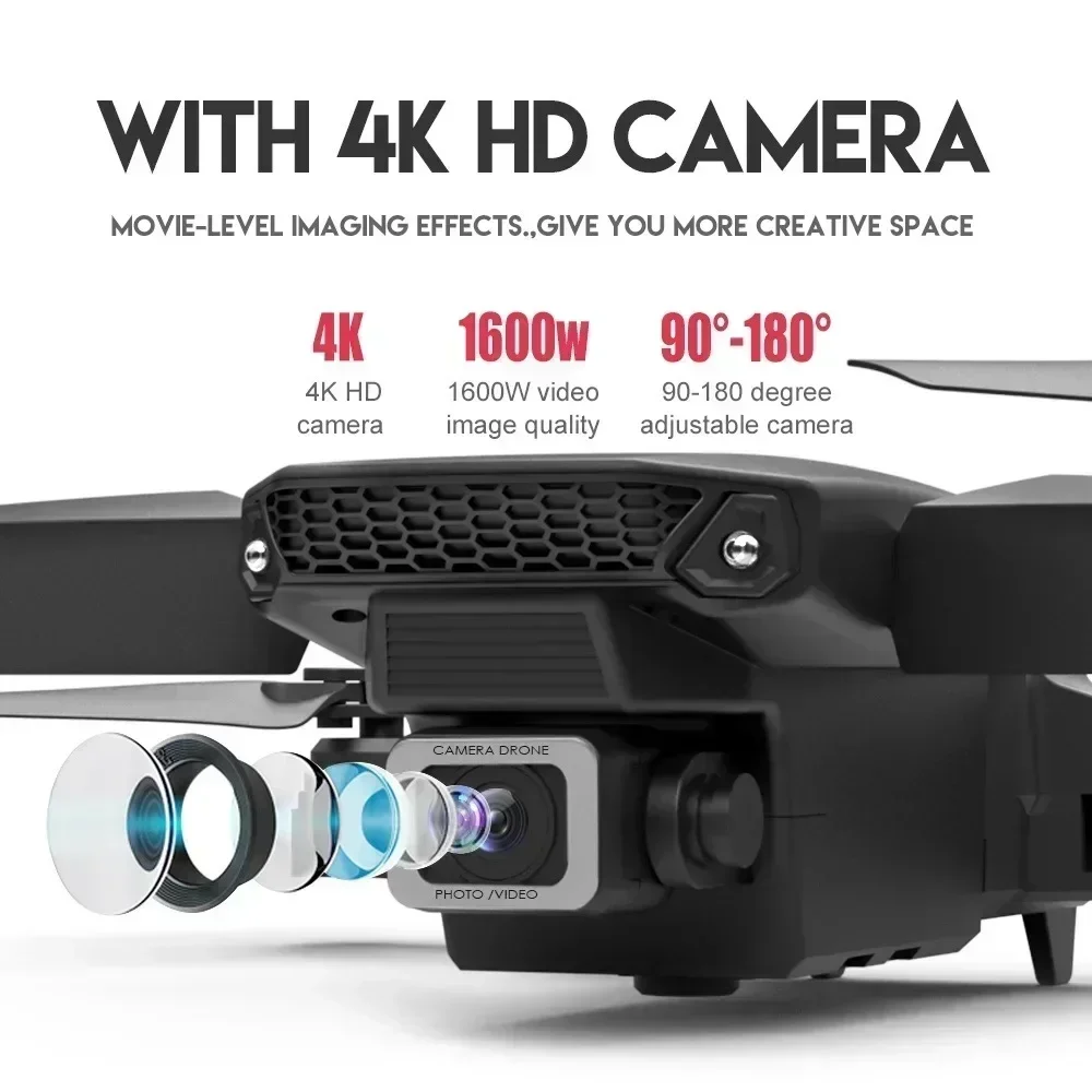 E88 프로 와이파이 FPV 드론, 광각 HD 4K 1 - Drone Rc App 리뷰 및 가격