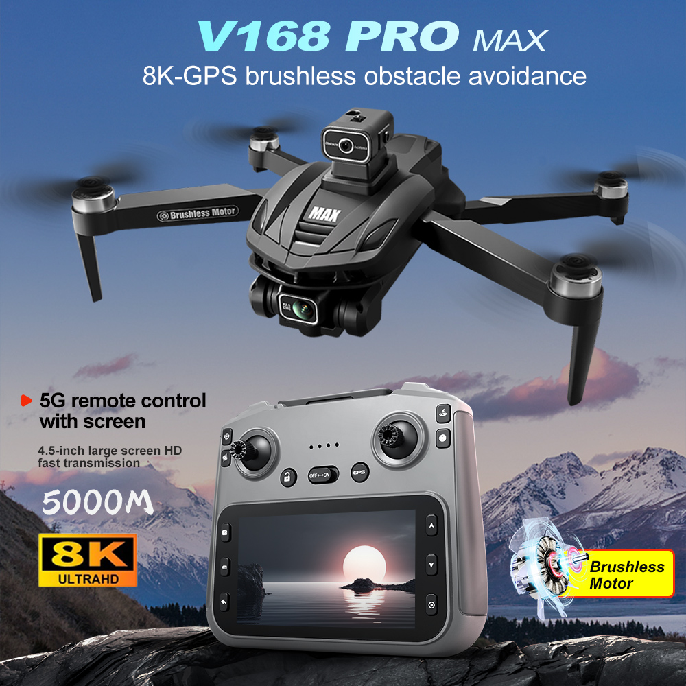 V168 PRO Max GPS 드론 8K 전문가용 HD - Drone Rc App 리뷰 및 가격