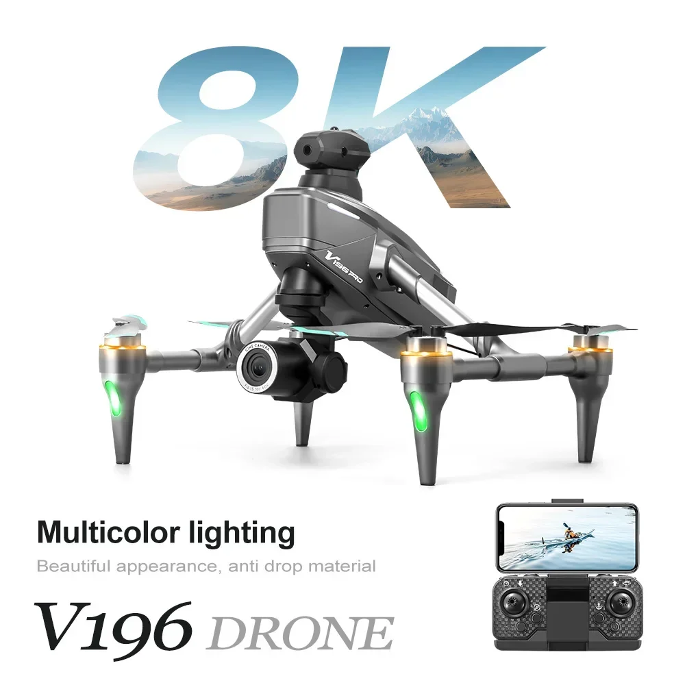 V196 프로 8K HD 듀얼 카메라 드론 항공 촬영  - Drone V196 Rc 리뷰 및 가격