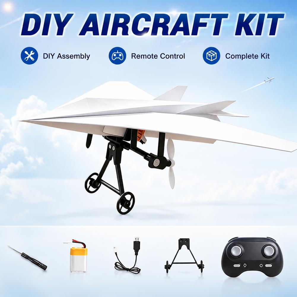 원격 조종 종이 비행기 휴대용 RC 항공기 조립 부품  - Drone Rc Jet 리뷰 및 가격