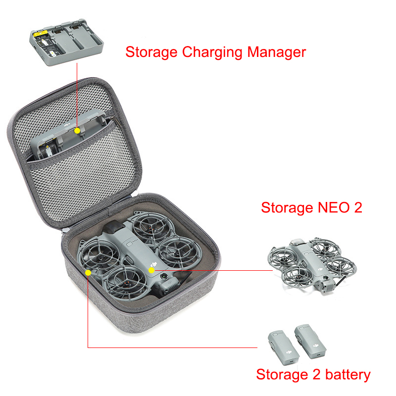 DJI NEO 2 충격 방지 케이스 하드 쉘 케이스 휴 - Drone Dji Rc 2 리뷰 및 가격